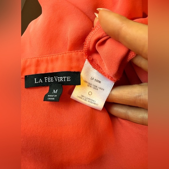 La Fee Verte 100% silk top - Picture 3 of 3